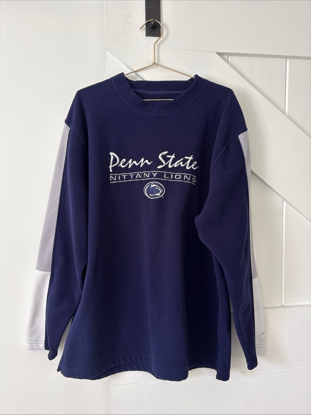Vintage Pro Players Fleece Penn State Nittany Lions Sweatshirt Embroidered Large